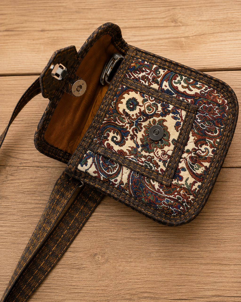 Etnik Desenli Kilim Çanta Terme Kumaş