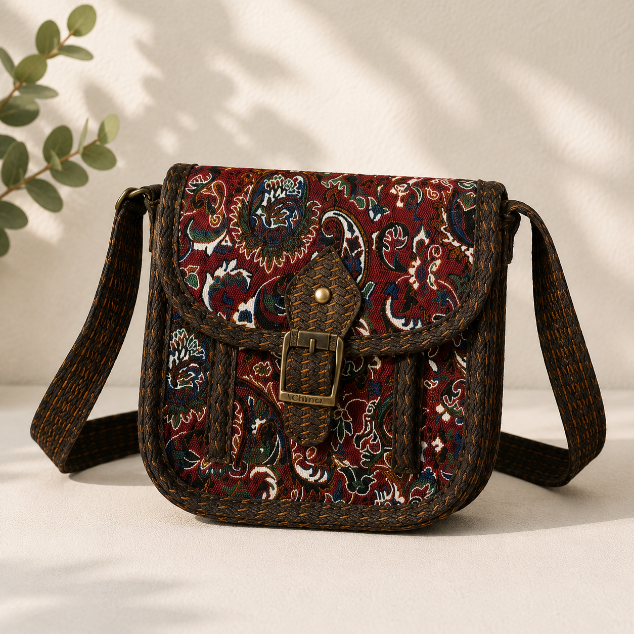 Etnik Desenli Kilim Çanta Terme Kumaş